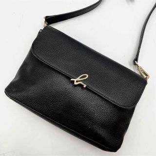 アニエスベー(agnes b.)の極美品✨アニエスベー　ショルダーバッグ　The b 2wayシボ革　フラップ(ショルダーバッグ)