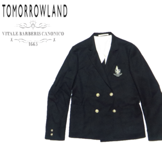 トゥモローランド(TOMORROWLAND)の美品 トゥモローランド KANONIKO テーラードジャケット M(テーラードジャケット)