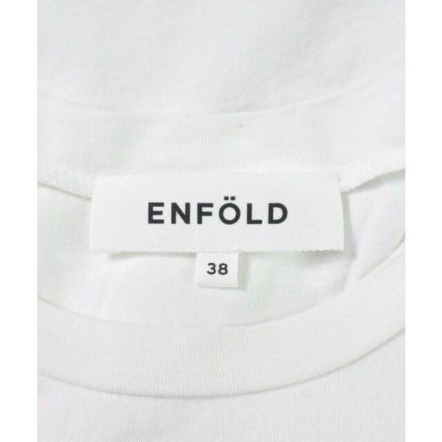 ENFOLD(エンフォルド)のENFOLD エンフォルド Tシャツ・カットソー 38(M位) 白 【古着】【中古】 レディースのトップス(カットソー(半袖/袖なし))の商品写真