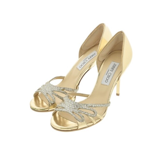 JIMMY CHOO(ジミーチュウ)のJIMMY CHOO ジミーチュー パンプス 37(23.5cm位) ゴールド 【古着】【中古】 レディースの靴/シューズ(ハイヒール/パンプス)の商品写真