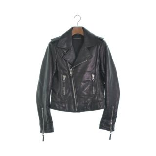 バレンシアガ(Balenciaga)のBALENCIAGA バレンシアガ ライダース 42(XS位) 黒 【古着】【中古】(ライダースジャケット)