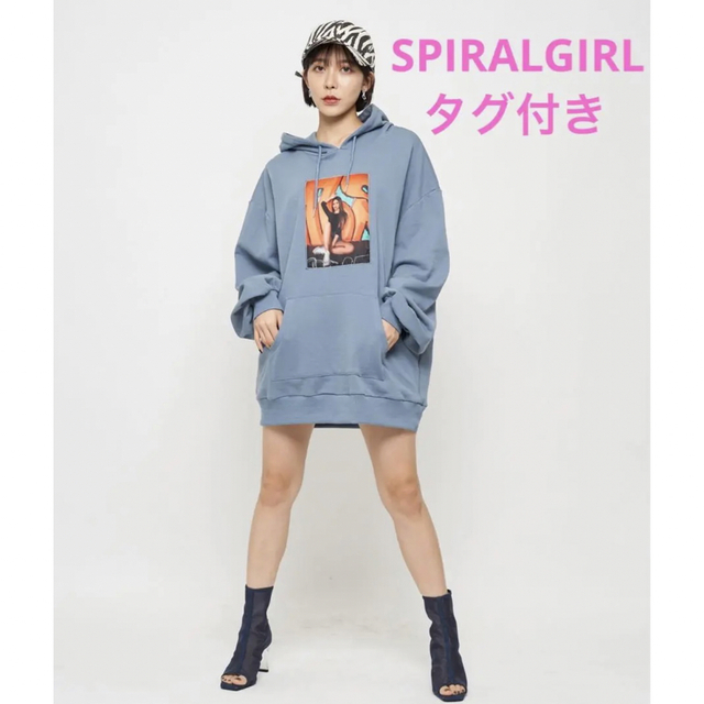 未使用 SPIRALGIRL ビッグパーカー ワンピース トレーナー