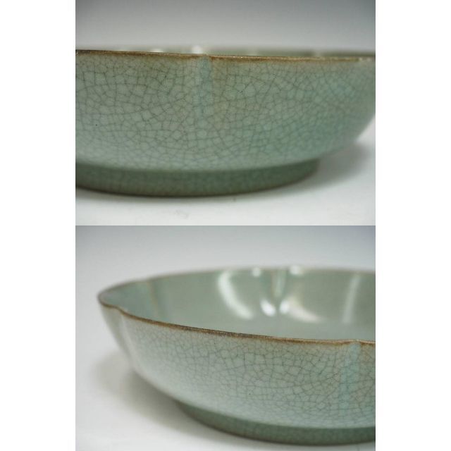 中国美術 宋 汝窯 青磁皿 青磁筆洗 幅18cm 箱付 中国古玩 c21112 中国美術 宋 汝窯 青磁皿 青磁筆洗 幅18cm 箱付 中国古玩 c21112