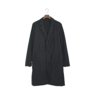 ジルサンダー(Jil Sander)のJIL SANDER ジルサンダー チェスターコート 44(S位) 黒系 【古着】【中古】(チェスターコート)