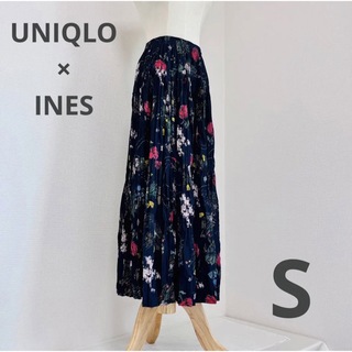 ユニクロ(UNIQLO)のUNIQLO×INES 花柄スカート(ロングスカート)
