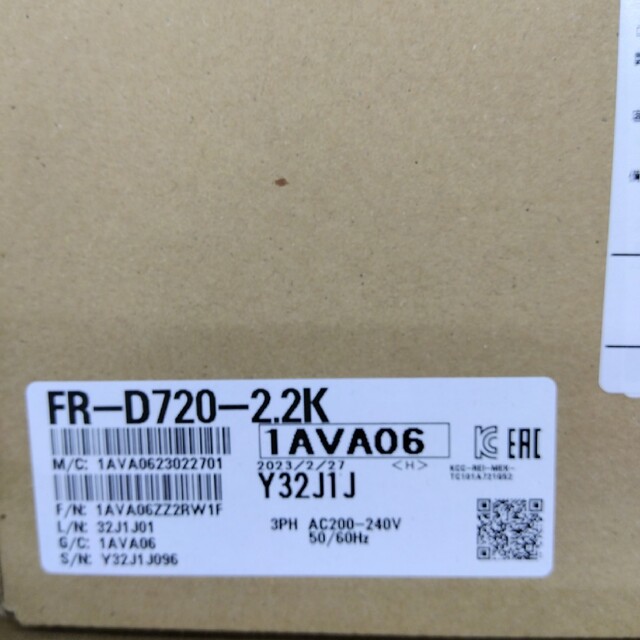 新品未開封 三菱電機 FR-D720-2.2K 2台 インバータ 通販専売 その他