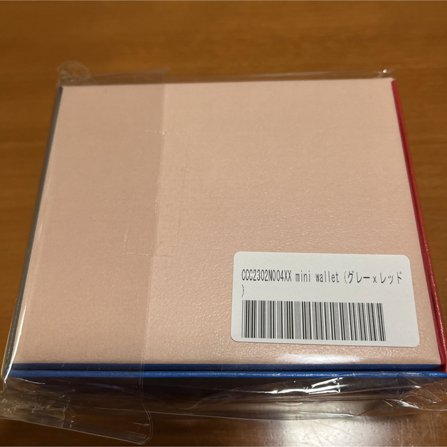 ほぼ日手帳 カクマ  CACUMA mini wallet レッド×グレー