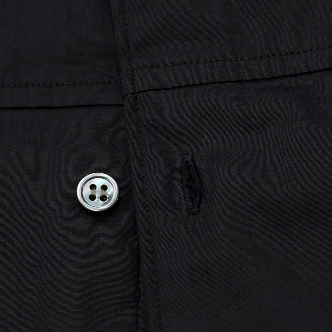コムデギャルソンシャツ COMME des GARCONS SHIRT 2022年秋冬 コットン プリーツシャツ ブラック【サイズM】【メンズ】