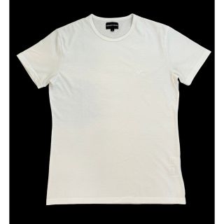 アルマーニ(Armani)の『ARMANI』 / アルマーニ 白 Tシャツ ワンポイント Lサイズ 美品(Tシャツ/カットソー(半袖/袖なし))