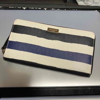 ケイトスペードニューヨーク(kate spade new york)の【美品】【kate spade】 ケイトスペード / ラウンドファスナー 長財布(財布)