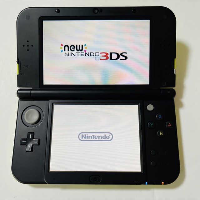 ニンテンドー3DS(ニンテンドー3DS)のNintendo 3DS NEW ニンテンドー 本体 LL ライム/ブラック エンタメ/ホビーのゲームソフト/ゲーム機本体(携帯用ゲーム機本体)の商品写真