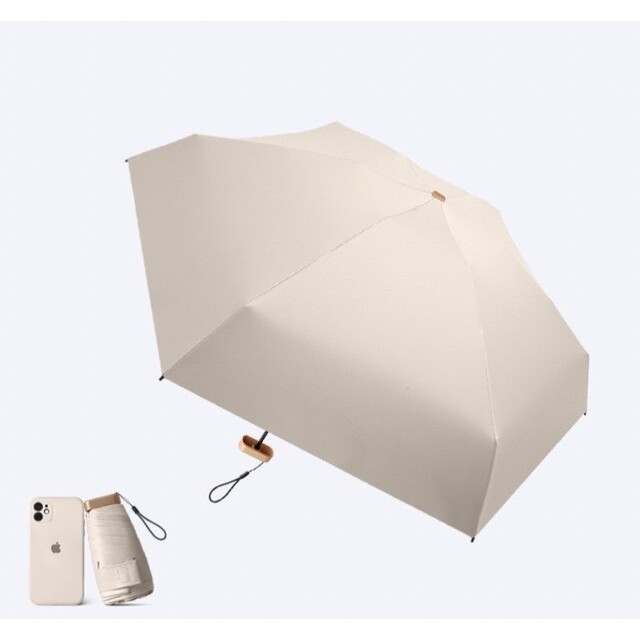 折りたたみ傘 日傘 コンパクト　晴れ雨兼用　UVカット99% 以上　遮光 レディースのファッション小物(傘)の商品写真