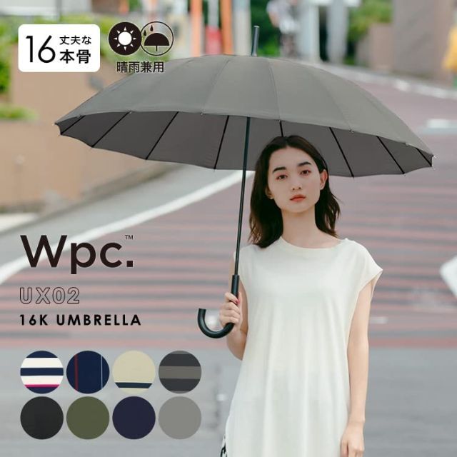 【色: ストライプ】202Wpc. 雨傘 16本骨 UNISEX 16K アンブ