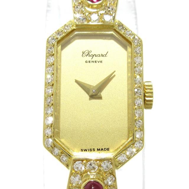 独特の素材 腕時計 ショパール Chopard ゴールド レディース 腕時計