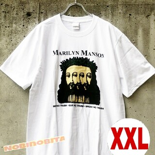 フィアオブゴッド(FEAR OF GOD)の白XXL/半袖T/   Marilyn Manson ロックT(Tシャツ/カットソー(半袖/袖なし))
