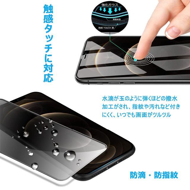 4枚入り°覗き見防止フィルムiPhone pro Max 覗き見 www