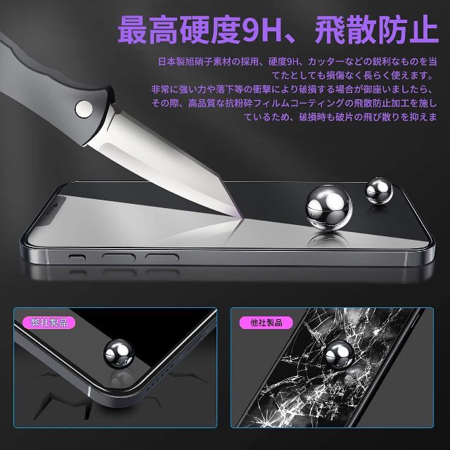 4枚入り°覗き見防止フィルムiPhone pro Max 覗き見 www