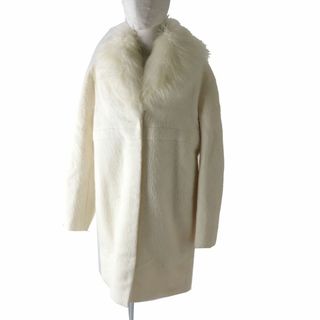モンクレール ダウンコート(レディース)(ファー ・ ホワイト/白色系 ... MONCLER DAPHNE ダーフィン ホワイト ダウン ロングコート ファー