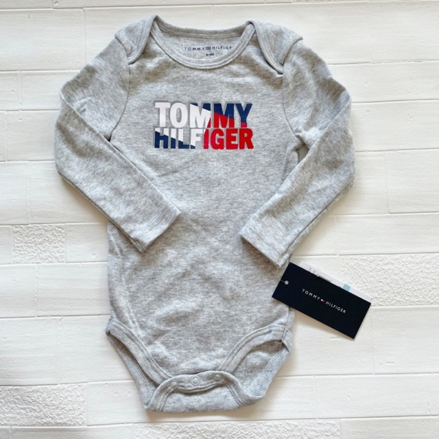 TOMMY HILFIGER - 6-9m70cm 長袖ロンパース 3点セット トミー