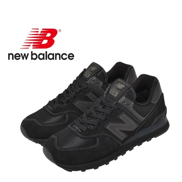 New Balance ニューバランス 24.5ｃｍ ブラック MLT574ET