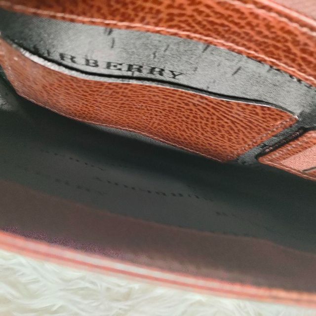 BURBERRY(バーバリー)の美品 BURBERRY バーバリー セカンドバッグ クラッチバッグ メンズ 茶 メンズのバッグ(セカンドバッグ/クラッチバッグ)の商品写真