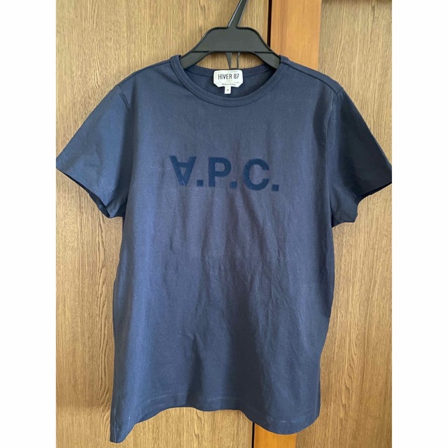 A.P.CロゴフロッキープリントTシャツ