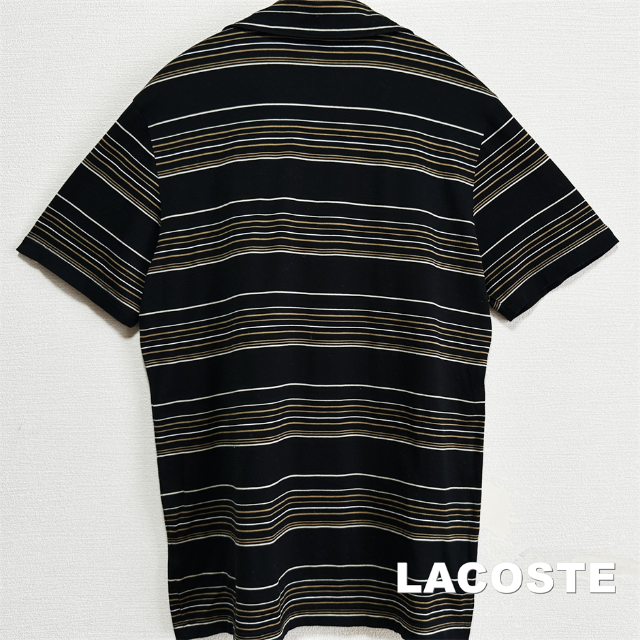 LACOSTE(ラコステ)の【LACOSTE】ラコステ 胸ワニ白ロゴ スキッパーシャツ Lサイズ レディースのトップス(シャツ/ブラウス(半袖/袖なし))の商品写真