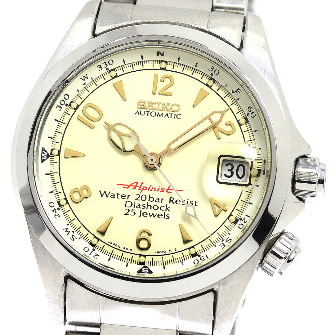 絶対一番安い SEIKO _722199 メンズ 自動巻き デイト アルピニスト 4S15-6000/SCVF007 SEIKO セイコー 腕時計(アナログ) 