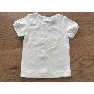 ベビーギャップ(babyGAP)のbabyGAP 白　半袖トップス(Tシャツ/カットソー)