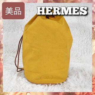 エルメス(Hermes)の美品 HERMES エルメス ポロション ミミル GM 巾着 ショルダーバッグ(ショルダーバッグ)