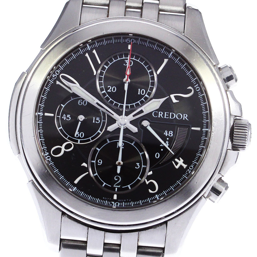 セイコー SEIKO 6S77-00B0/GCBK989 クレドール パシフィーク クロノグラフ 自動巻き メンズ _752533