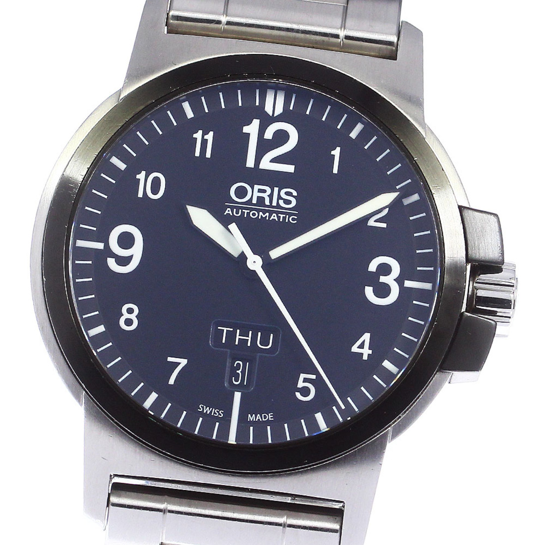 オリス ORIS 7641-43 アドバンスド デイデイト 自動巻き メンズ 保証書付き_751595