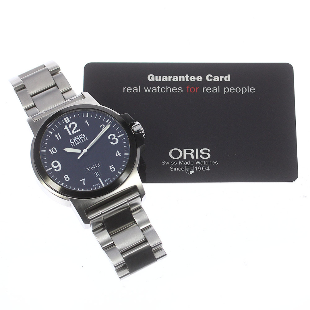 オリス ORIS 7641-43 アドバンスド デイデイト 自動巻き メンズ 保証書付き_751595