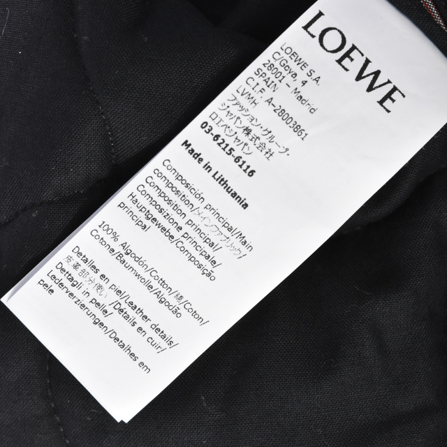 LOEWE LOEWE ロエベ 22AW キルトチェックフーディー シャツジャケット H526Y05W60 ピンク/ブラックの通販 by  BRINGラクマ店｜ロエベならラクマ