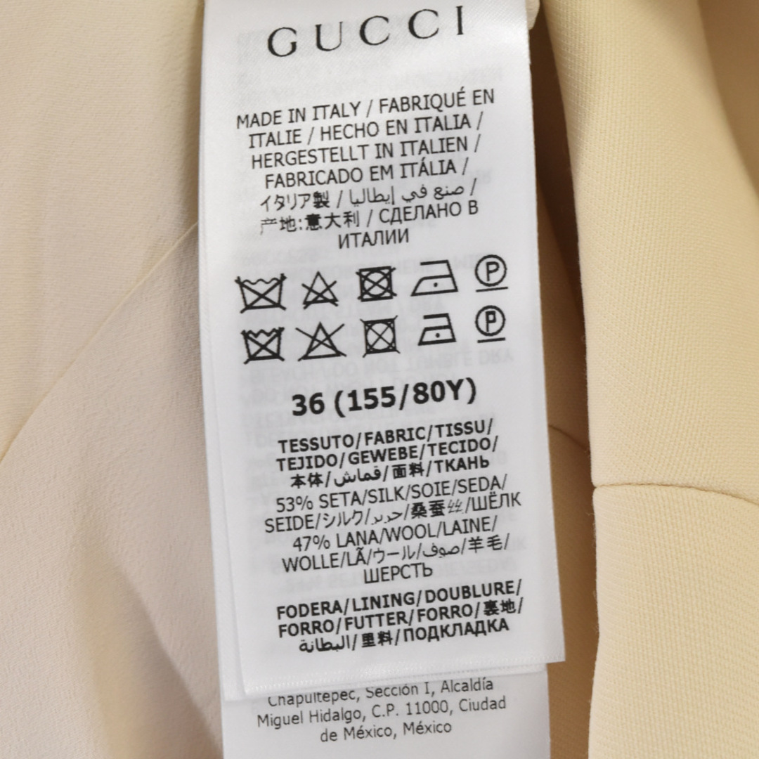 人気セールHOT Gucci - GUCCI グッチ GGロゴボタンフライシルクウール
