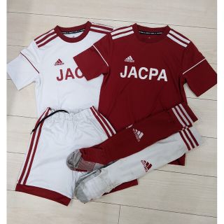 アディダス(adidas)のJACPA★ジャクパ★サッカー　ユニフォーム　150　赤白　アディダス(その他)