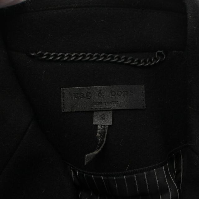 Rag & Bone(ラグアンドボーン)の チェスターコート ウール ブラック レディースのジャケット/アウター(チェスターコート)の商品写真
