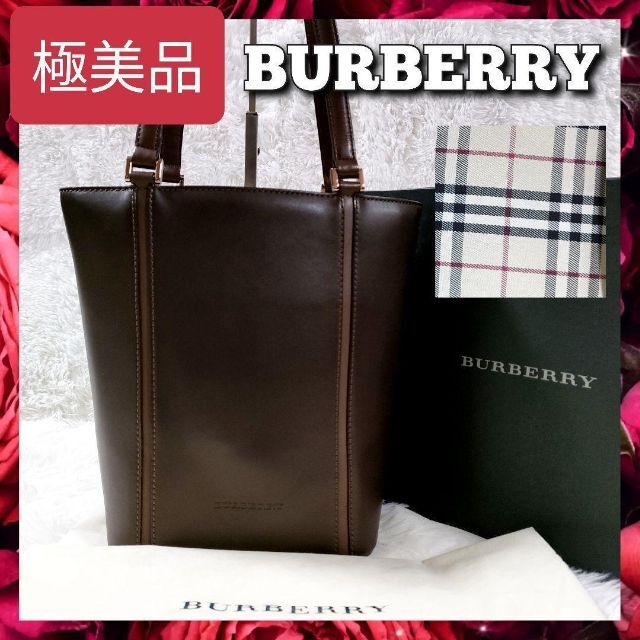 極美品 BURBERRY バーバリー ハンドバッグ ノバチェック レディース-