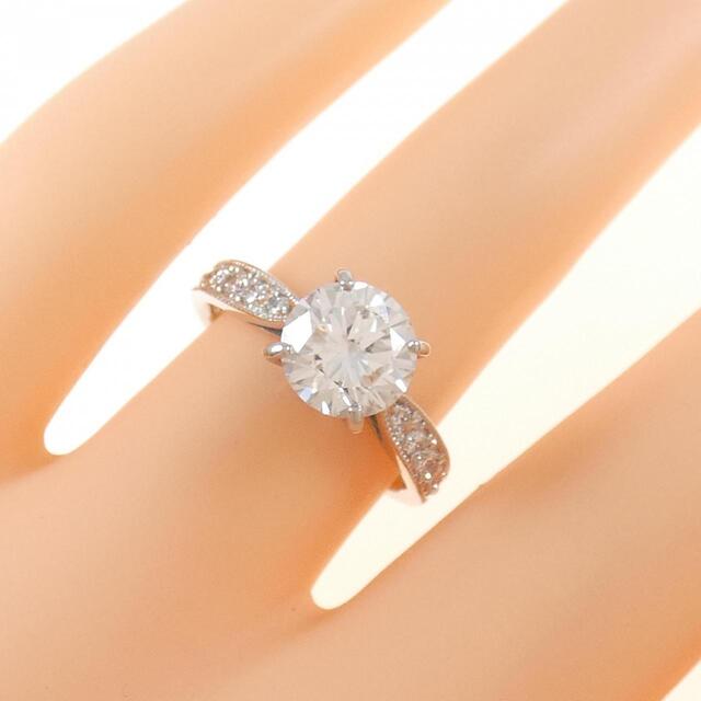 【リメイク】PT ダイヤモンド リング 1.584CT G VS1 VG レディースのアクセサリー(リング(指輪))の商品写真