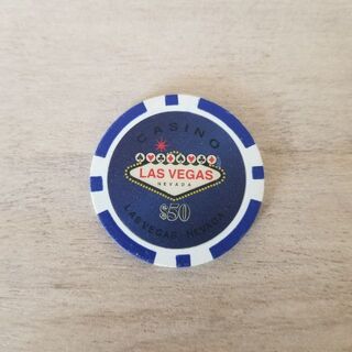 LASVEGAS $50 casino chips　ラスベガスカジノチップ(その他)