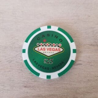 LASVEGAS $25 casino chips　ラスベガスカジノチップ(その他)