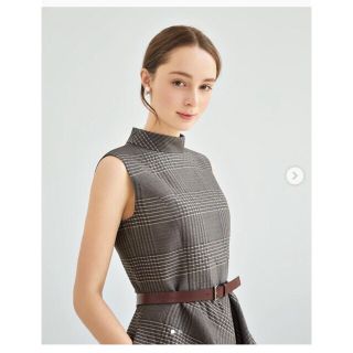 フォクシー(FOXEY)のご専用◎出品5月末まで◎フォクシー ワンピース チェック(ひざ丈ワンピース)