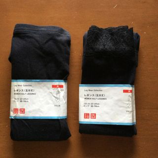 ユニクロ(UNIQLO)の未使用！5分丈　レギンス2点セット(レギンス/スパッツ)