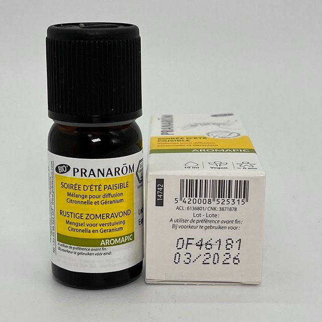 PRANAROM(プラナロム)のプラナロム アロマピク （夏の夜） BIO 10ml 虫よけ・蚊よけ コスメ/美容のリラクゼーション(エッセンシャルオイル（精油）)の商品写真