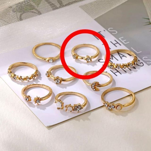 ゴールド 指輪 韓国 リング おしゃれ メンズ レディース ユニセックス 可愛い レディースのアクセサリー(リング(指輪))の商品写真
