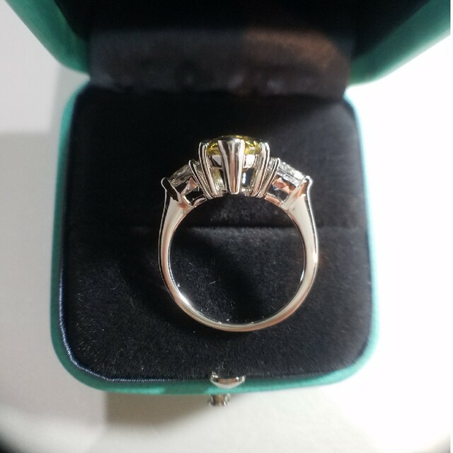 Meghan様専用！最高級ソナイエローダイヤモンド　マーキースリング レディースのアクセサリー(リング(指輪))の商品写真
