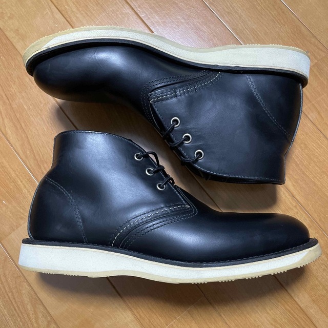 REDWING(レッドウィング)のREDWING チャッカブーツ ブラック 26.5cm 3148 メンズの靴/シューズ(ブーツ)の商品写真