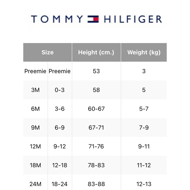 TOMMY HILFIGER(トミーヒルフィガー)の12m80cm  長袖チュニック　パンツセット　トミーヒルフィガー キッズ/ベビー/マタニティのベビー服(~85cm)(Ｔシャツ)の商品写真