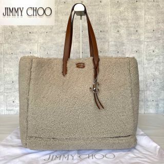 JIMMY CHOO - 【美品】JIMMY CHOO LAYLIN JC シアリング TOTE BAGの