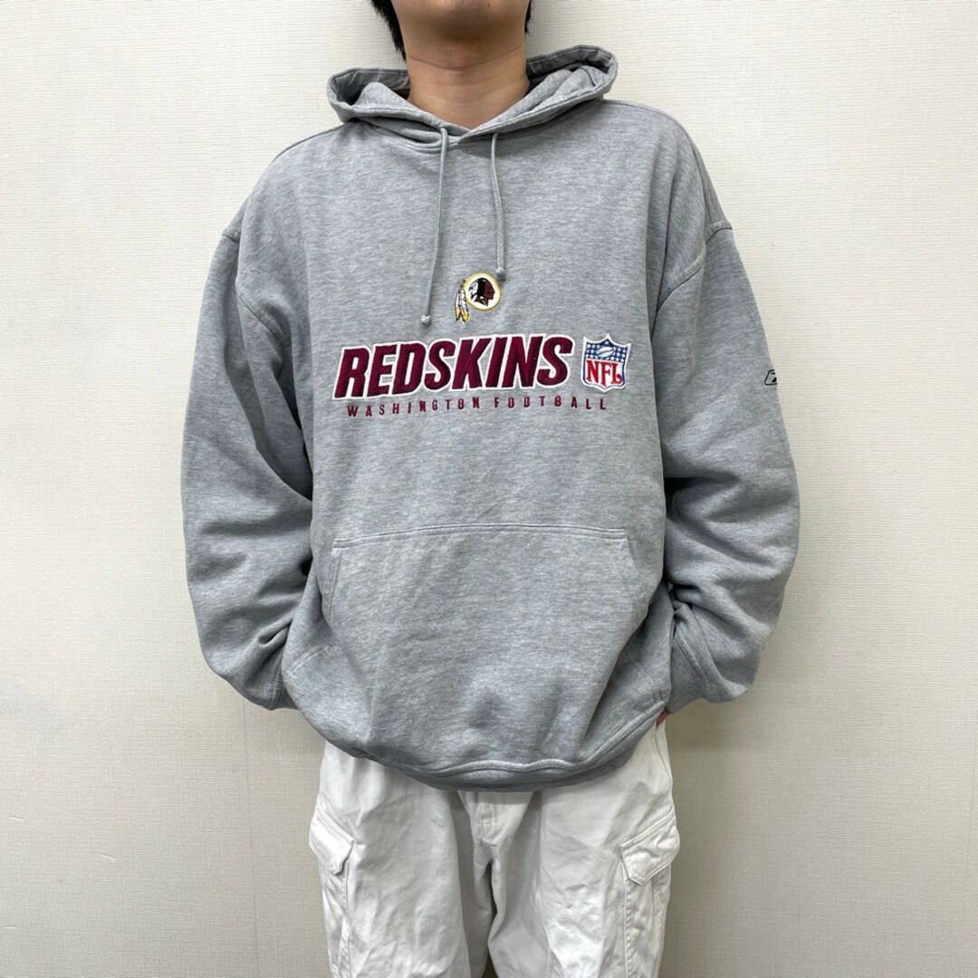 【希少XL☆US輸入】NFLレッドスキンズ 刺繍スウェットパーカー